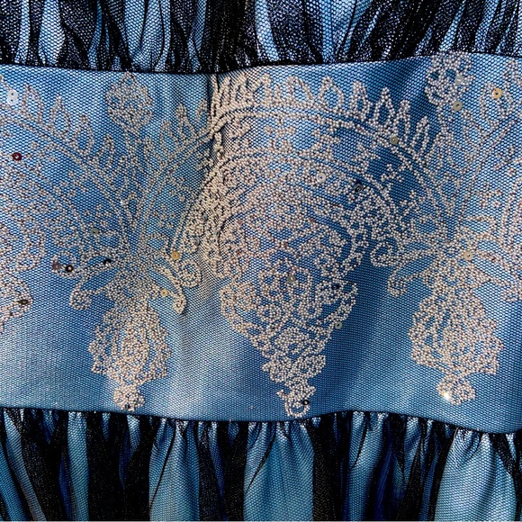 Size 5/6 Morgan & Co. Blue Dress - Picture 9 of 10